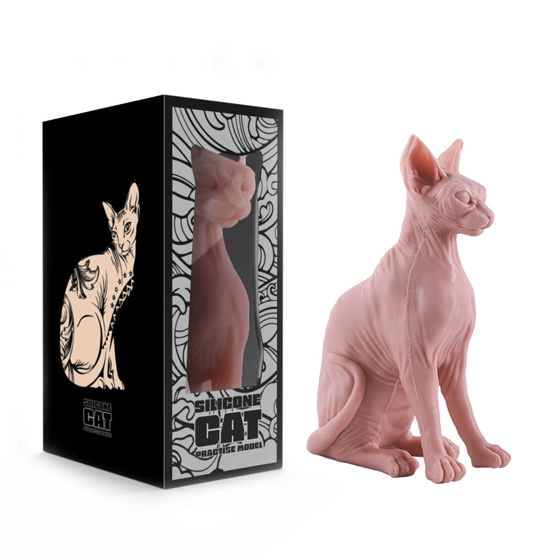 Chat Sphynx en Silicone