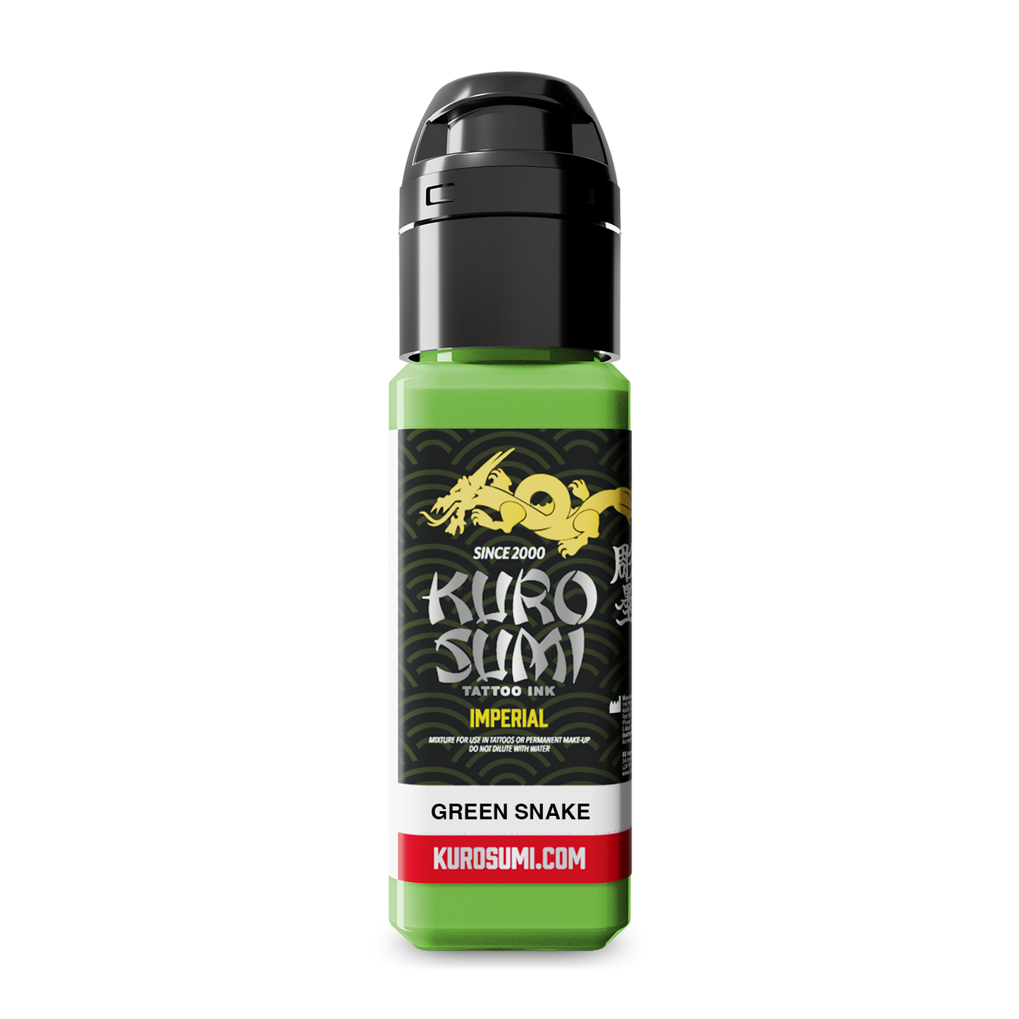 Kuro Sumi Imperial Tattoo Ink - Green Snake
