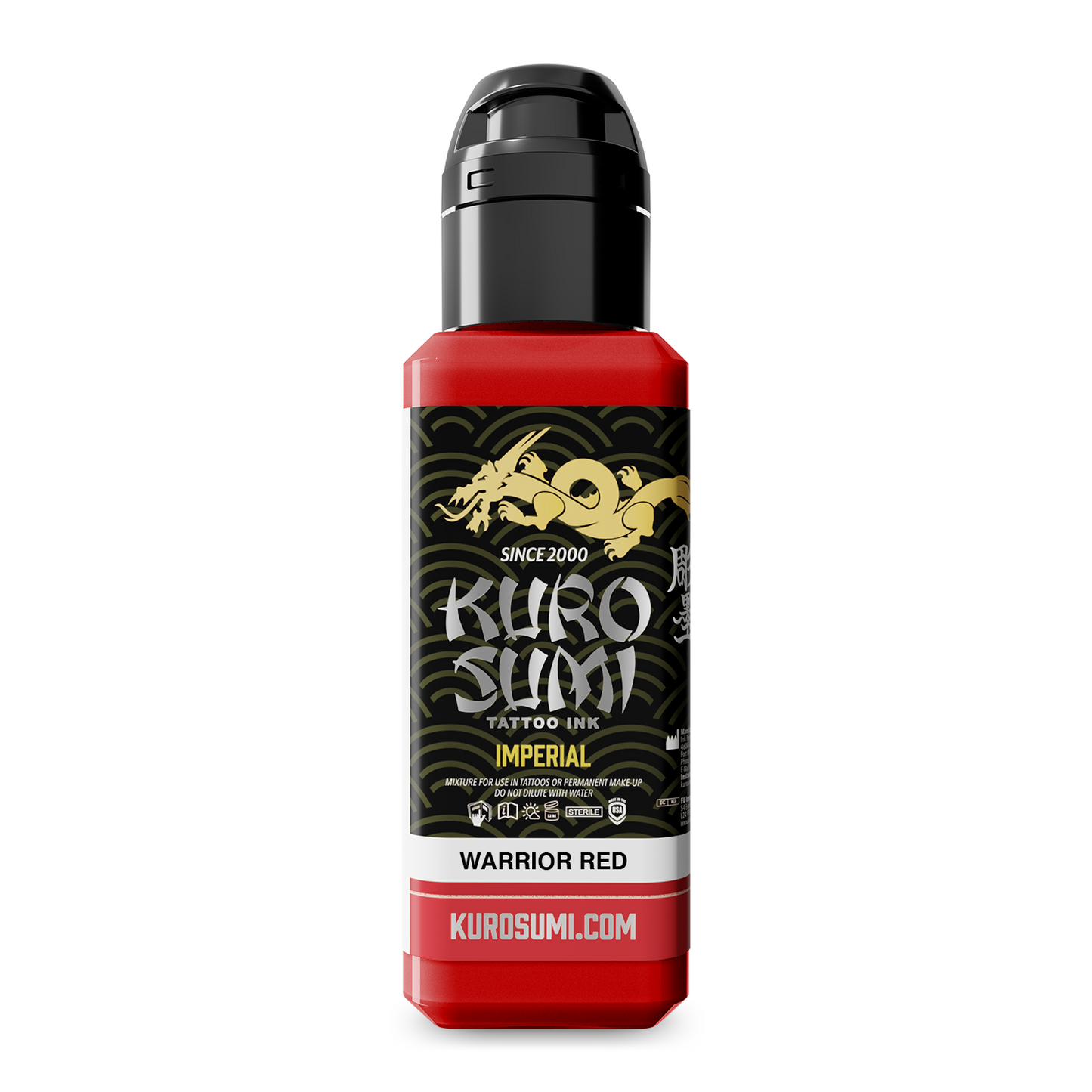 Kuro Sumi Imperial Tattoo Ink - Warrior Red