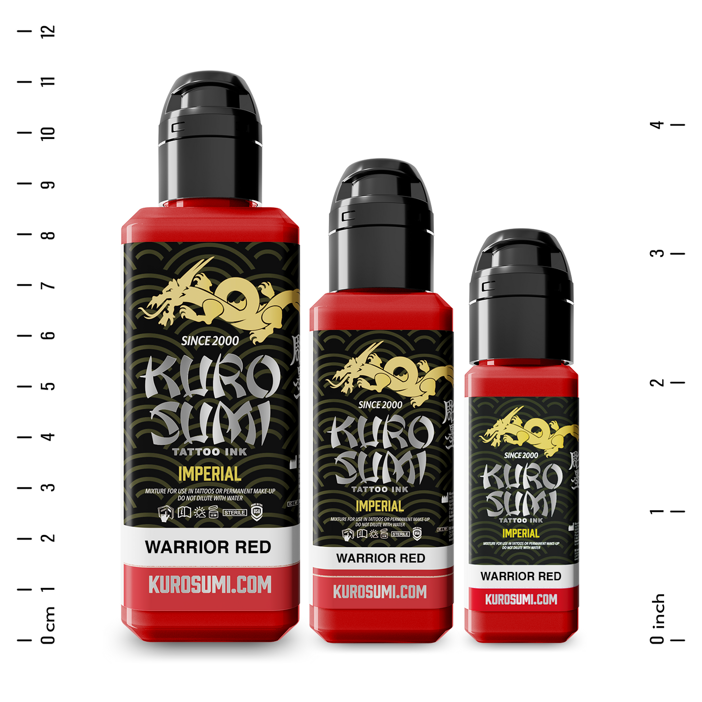 Kuro Sumi Imperial Tattoo Ink - Warrior Red