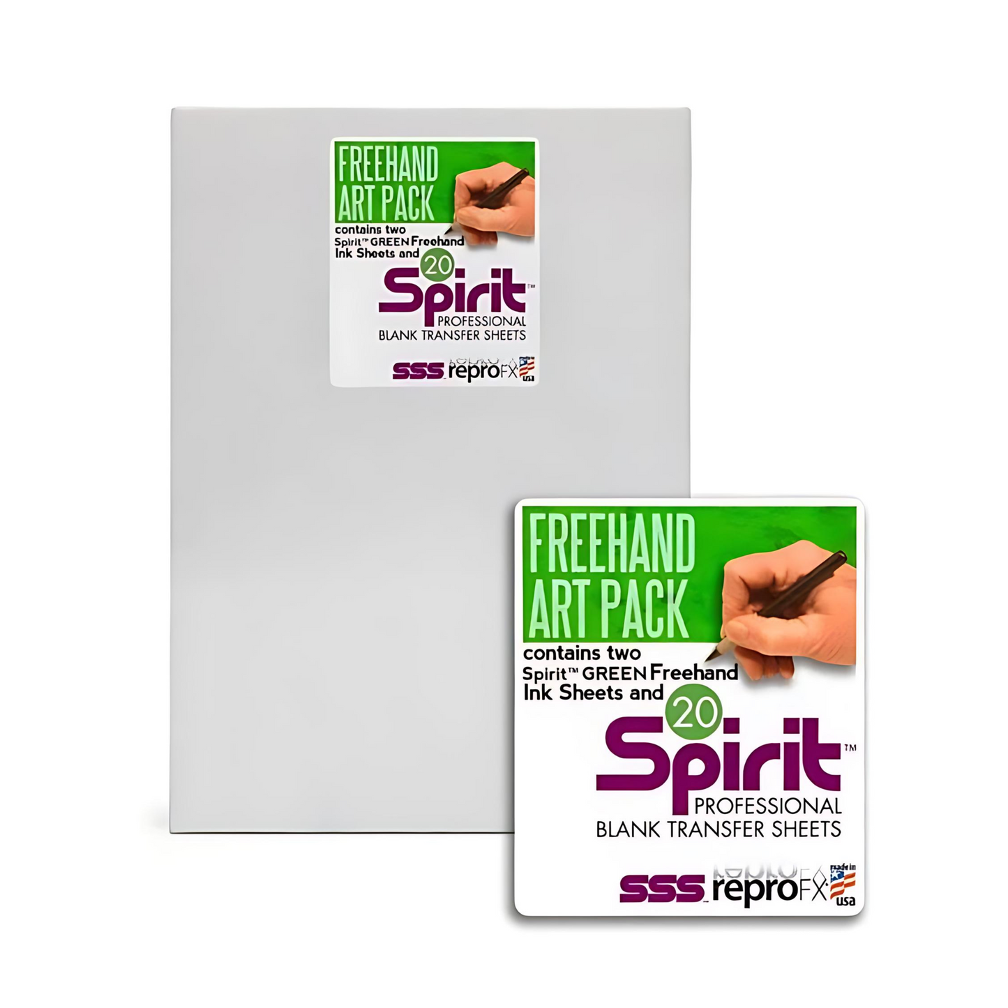 Spirit - 2 & 20 Green Carbon Paper For Hand Transfers