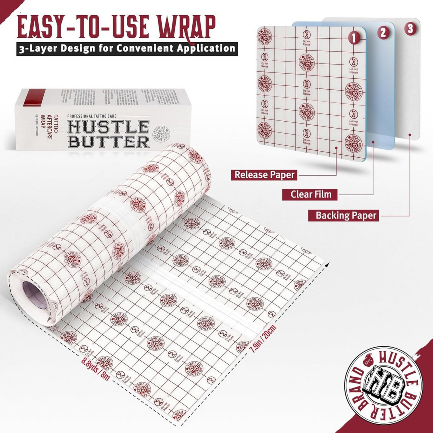 Hustle Butter Tattoo Aftercare Wrap
