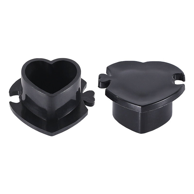 Pack of 200 Heart Shaped Ink Cups - Black