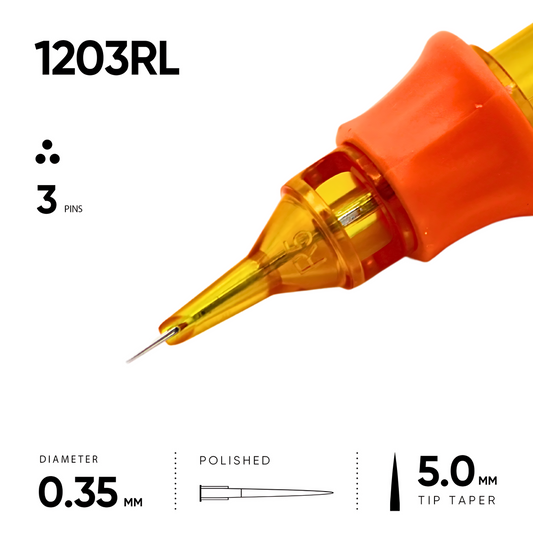 03 Round Liner 0.35 mm - 10 Cartridges [Ink And You]