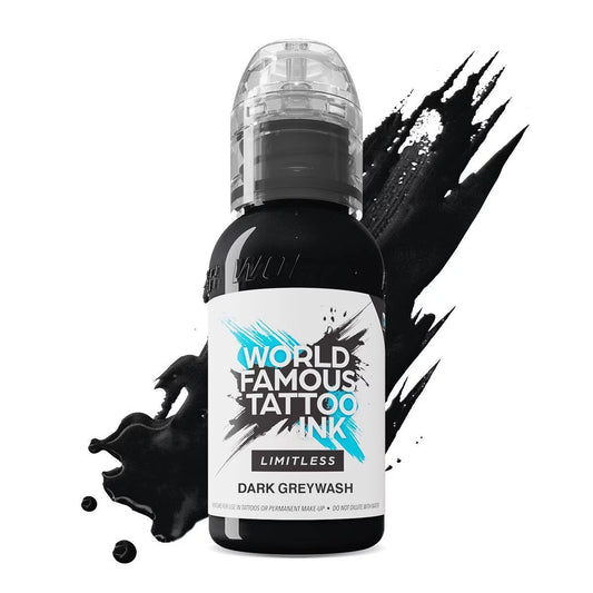 World Famous Limitless Tattoo Ink - Dark Gray Wash