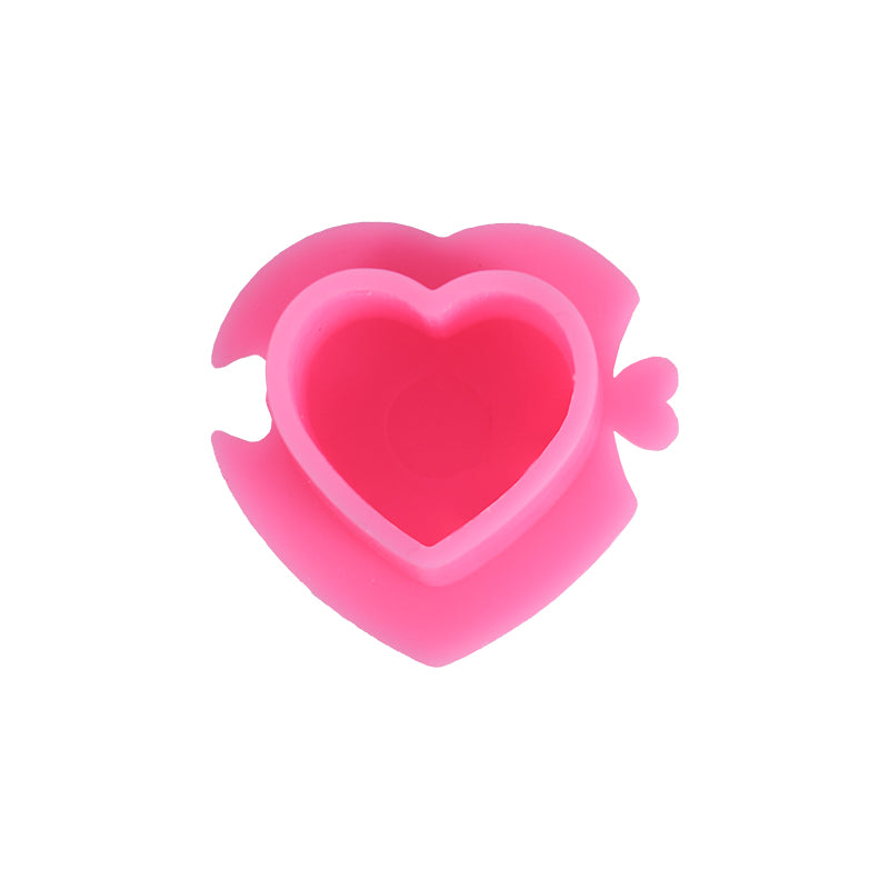 Pack of 200 Heart Shaped Ink Cups - Pink