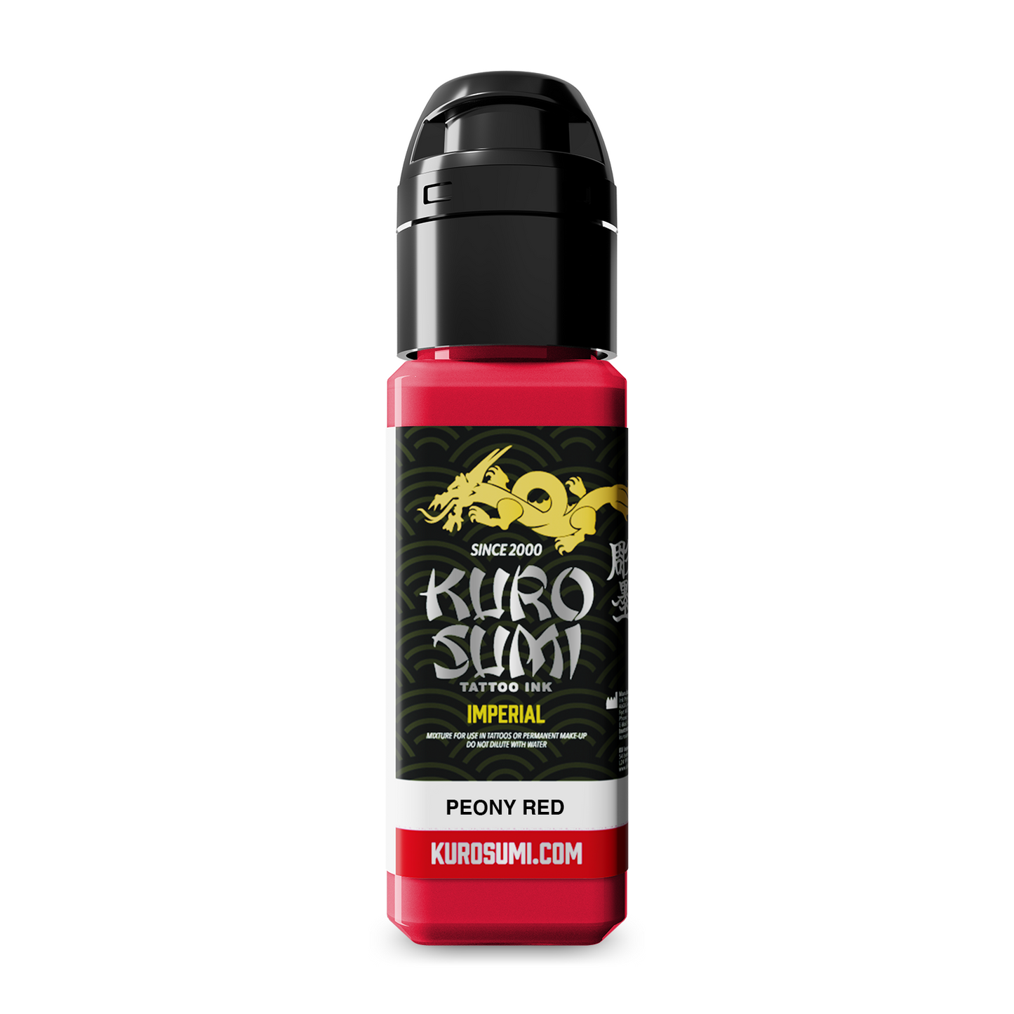 Kuro Sumi Imperial Tattoo Ink - Peony Red