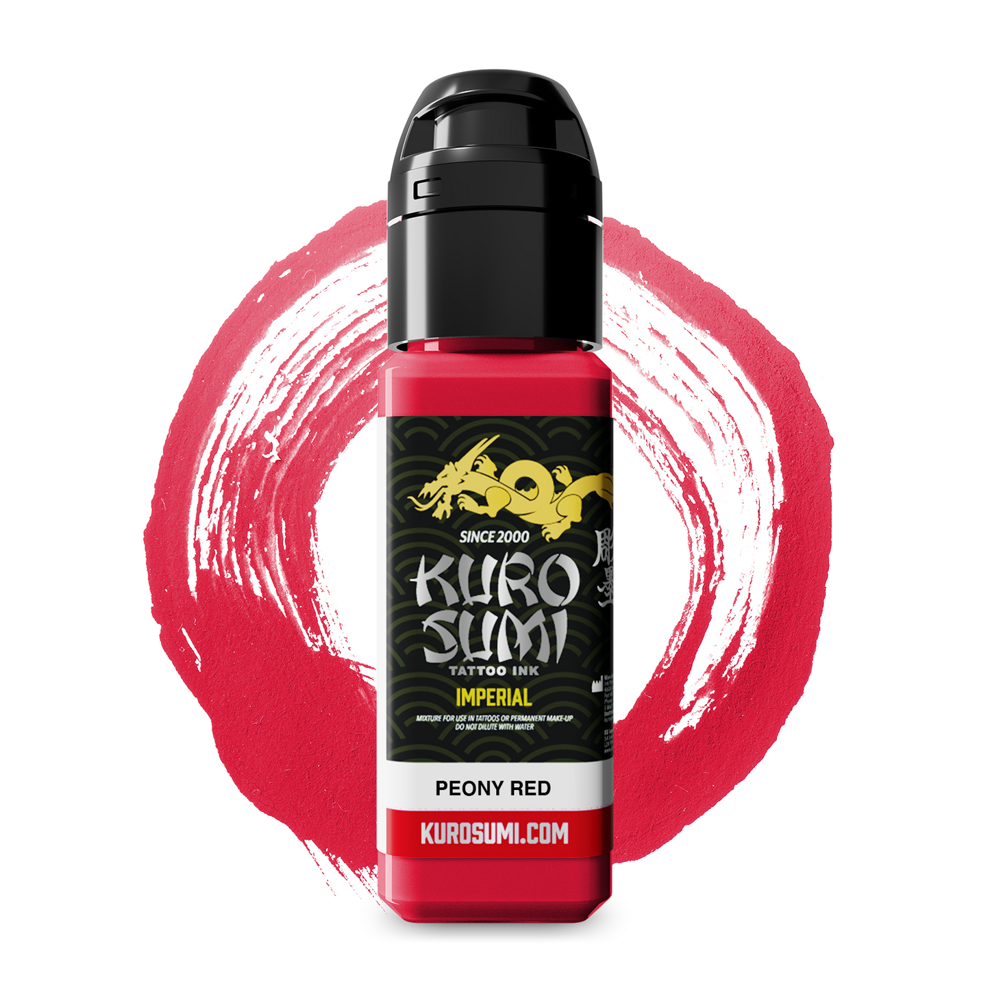 Kuro Sumi Imperial Tattoo Ink - Peony Red