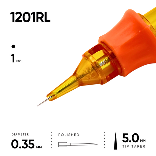 01 Round Liner 0,35 mm - 10 Cartridges [Ink And You]