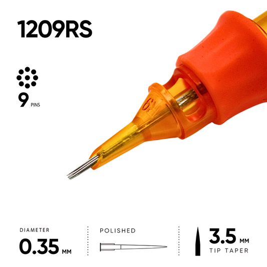 09 Ronde Shader 0,35 mm - 10 Cartridges [Ink And You]