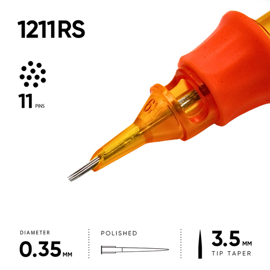 11 Round Shader 0,35 mm - 10 Cartridges [Ink And You]