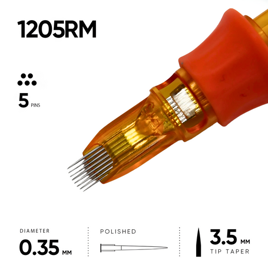 05 Round Magnum 0.35 mm - 10 Cartridges [Ink And You]