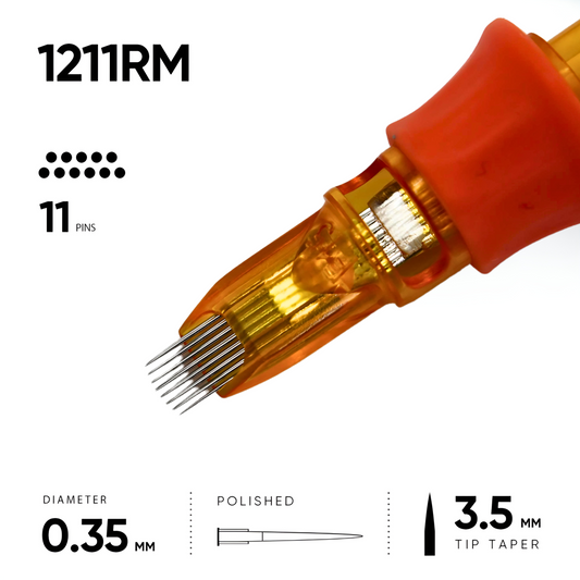 11 Round Magnum 0.35 mm - 10 Cartridges [Ink And You]