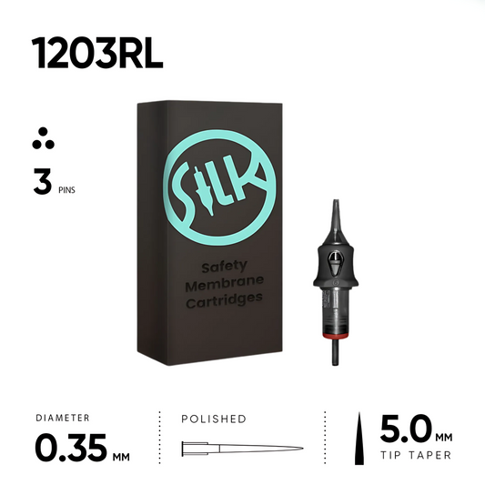 03 Round Liner 0.35 mm - 20 Cartridges [Silk Cartridges]