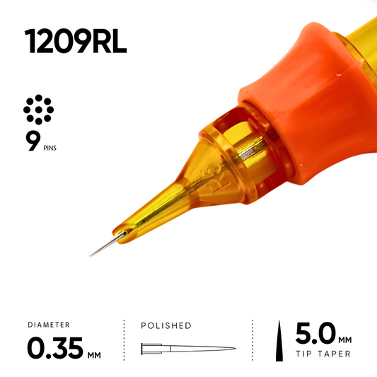 09 Round Liner 0,35 mm - 10 Cartridges [Ink And You]