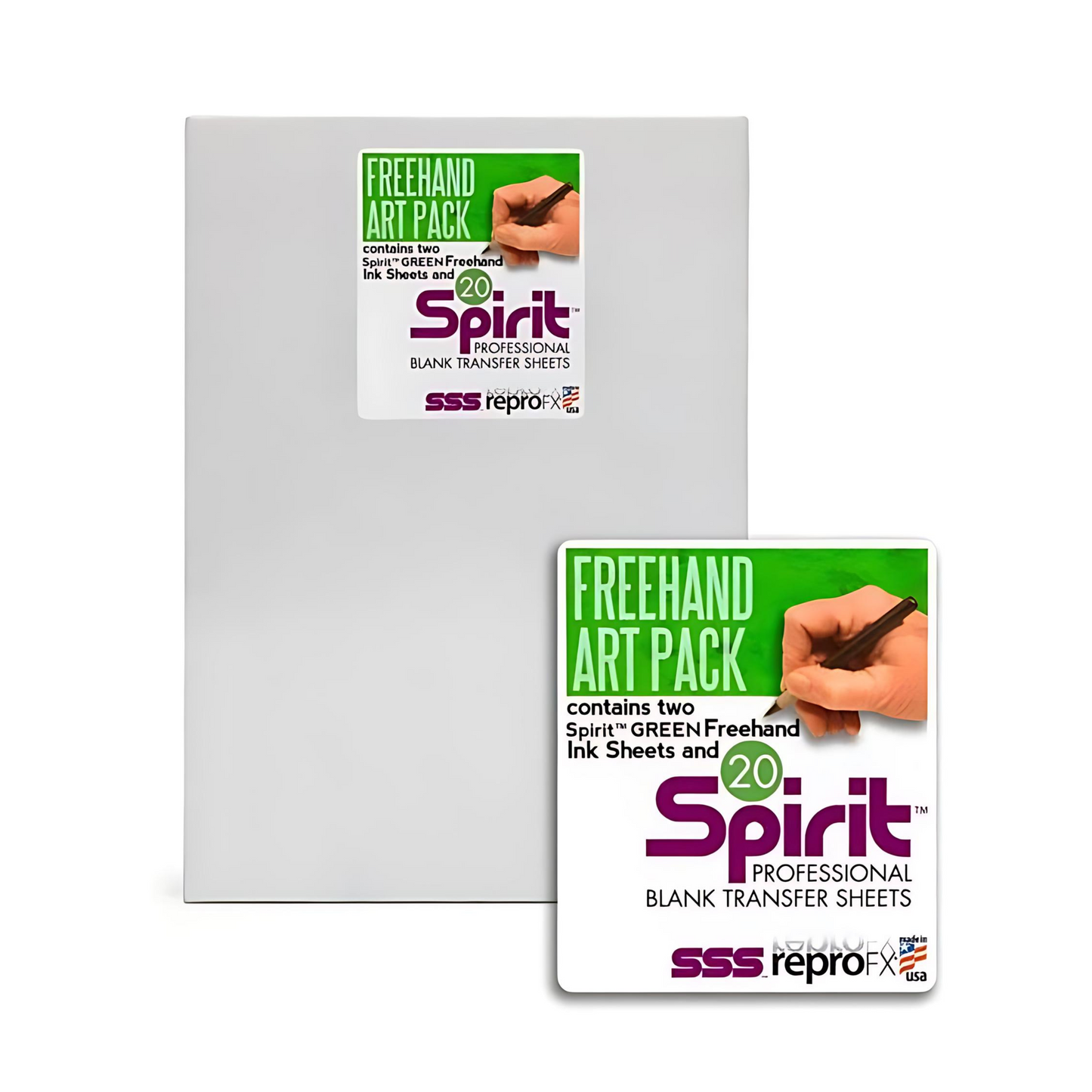 Spirit - 2 &amp; 20 Green Carbon Paper For Hand Transfers