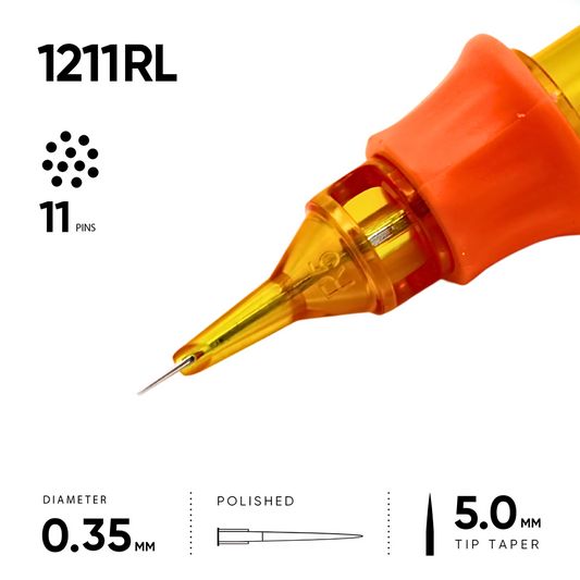 11 Round Liner 0.35 mm - 10 Cartridges [Ink And You]