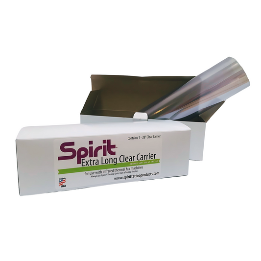 Spirit - Support Plastique XL Transparent Pour Impression Thermique