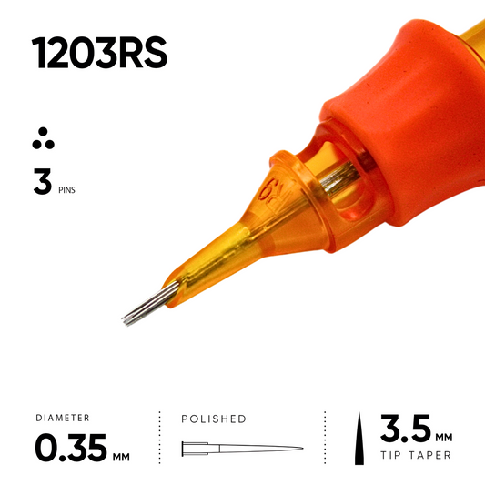 03 Round Shader 0.35 mm - 10 Cartridges [Ink And You]