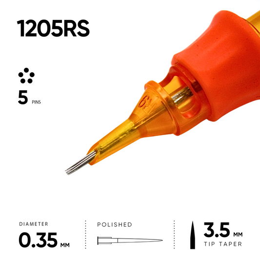 05 Round Shader 0.35 mm - 10 Cartridges [Ink And You]