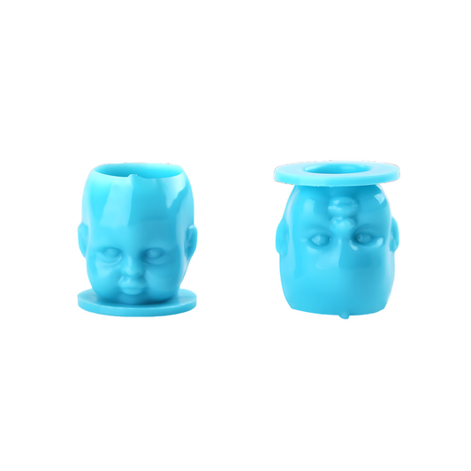 Pack of 200 Doll Head Ink Cups - Blue