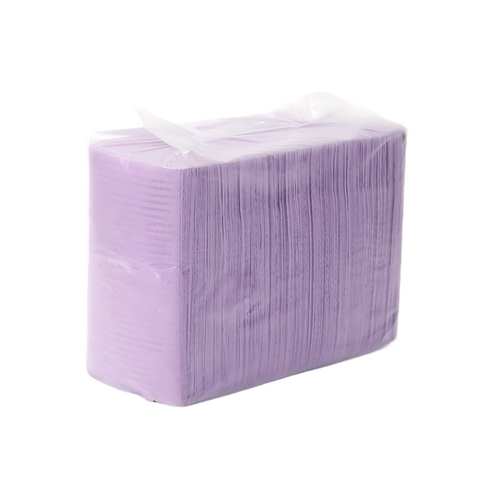 Pack of 125 protective cloths (33 x 45cm) Lilac