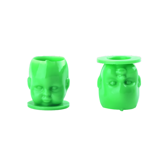 Pack of 200 Doll's Head Ink Cups - Green