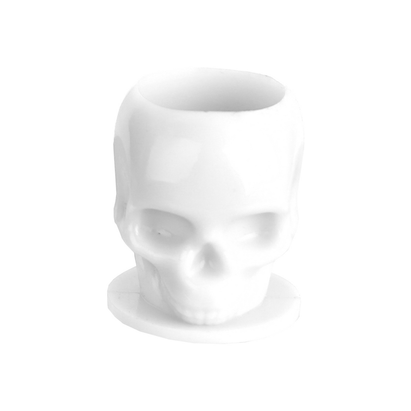 Pack of 200 Skull Ink Cups - White