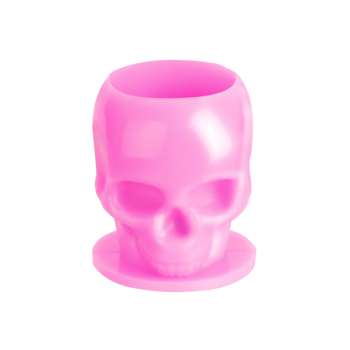 Pack of 200 Skull Ink Cups - Pink