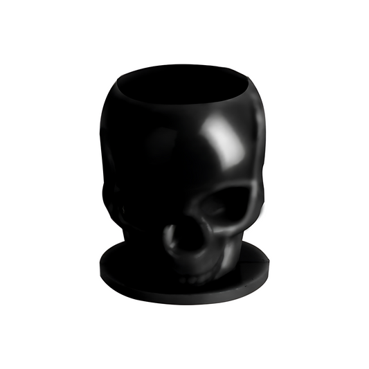 Pack of 200 Skull Ink Cups - Black