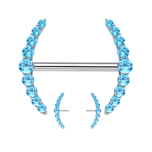 Azure Blue Titanium Bar